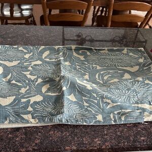 Pottery Barn Blue and Cream Floral Accent Pillow cover